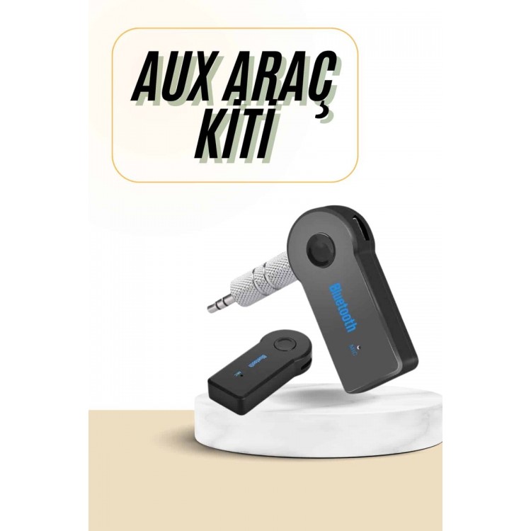 Bluetooth Car Kit Aux Output Phone Music Receiver​​and Compatible with Devices