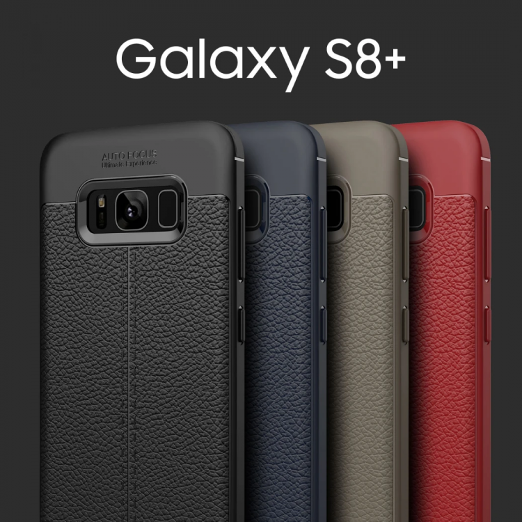 Ally Galaxy S8 Plus Litchi Full Protection SoftSilicone Case-(5775)