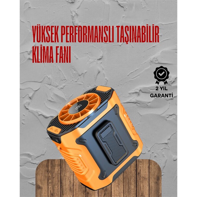 Turbo Mini Fan – Dijital Ekranlı Sessiz & Şarjlı Serinlik!
