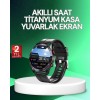 2.4GHz Clock Titanium Case Round Screen Alarm Sleep andHealth Tracking Vibrating