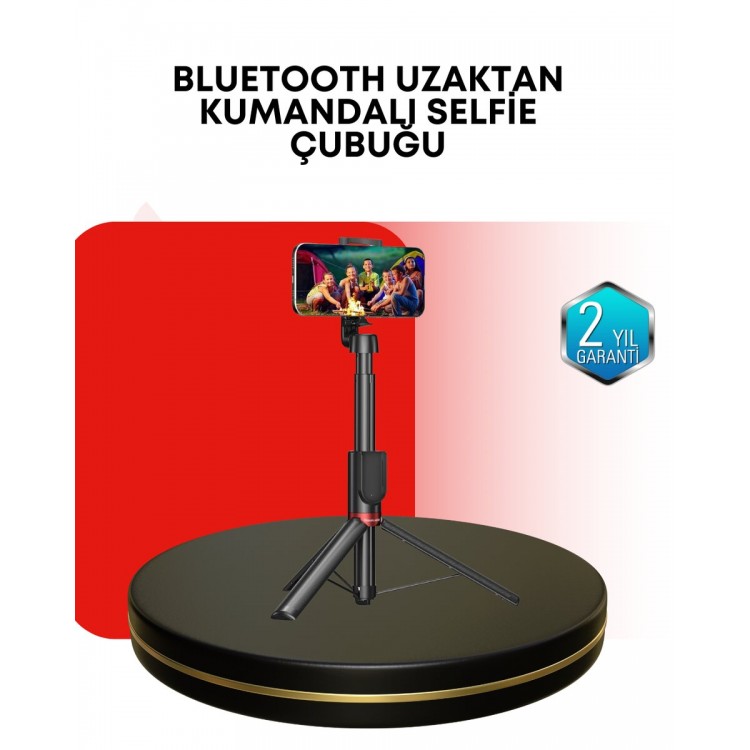 Selfie Stick Tripod with Vertical and Horizontal Shooting Support