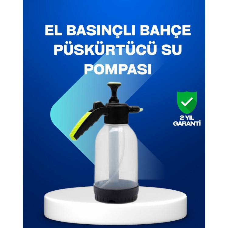 Pressurized Manual Foam Pump 2L with Adjustable Spray HeadTemizlik