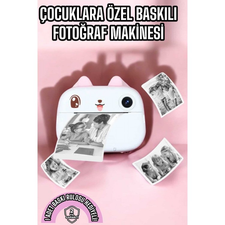 Children's Camera Digital HD Video Roll Paper PrintedPrinter