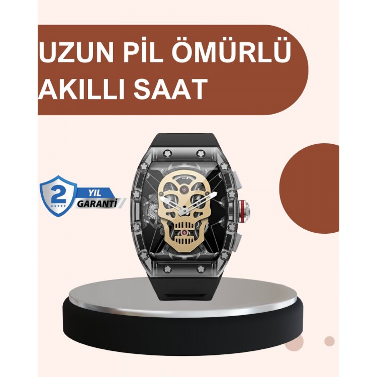 Uzun Pil Ömürlü Akıllı Saat Günlük ve Spor Kullanım