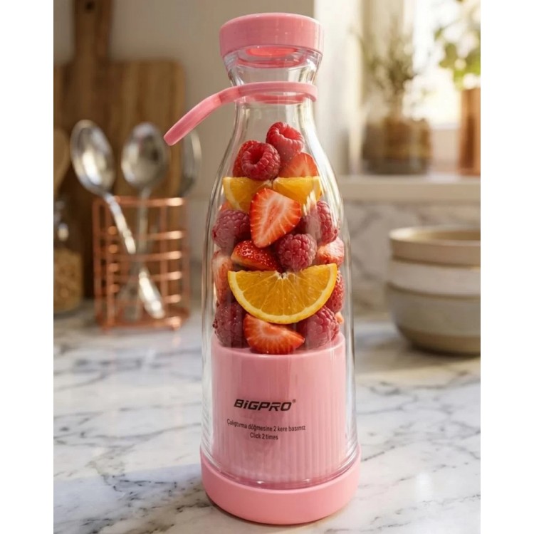 Taşınabilir Blender Smoothie ve Meyve Karıştırıcı Kablosuz Kullanım