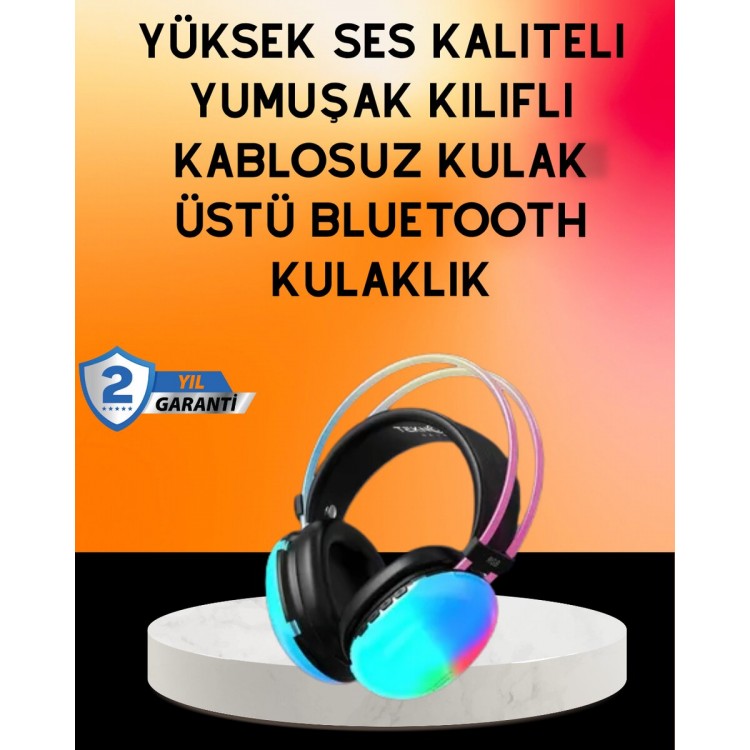 IPX4 Suya Dayanıklı Kablosuz Kulak Üstü Gaming Kulaklık