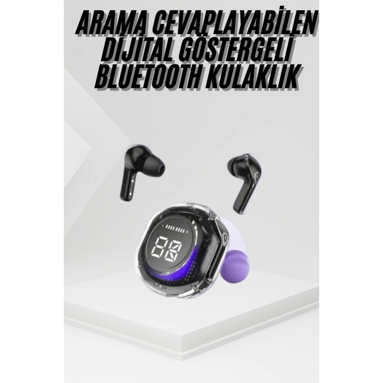 Kablosuz Dijital Göstergeli Powerbanklı IOS ve  Android Uyumlu Gaming Kulaklık