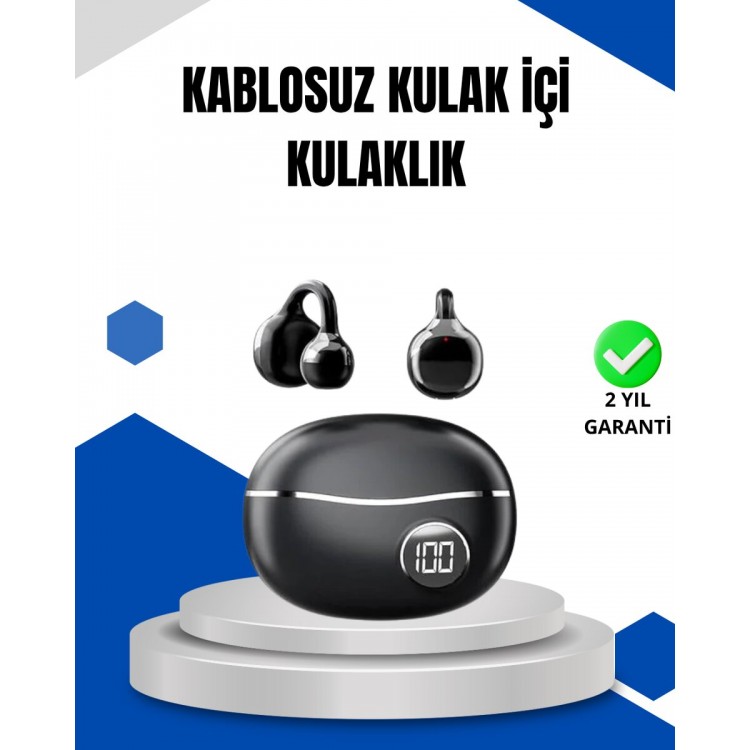 Bluetooth 5.4 Wireless Headset – Open EarSafe Design and Fast Charging Feature