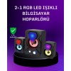 Deep RGB 2.1 Speaker Set with USB ConnectionBass and Colorful Light