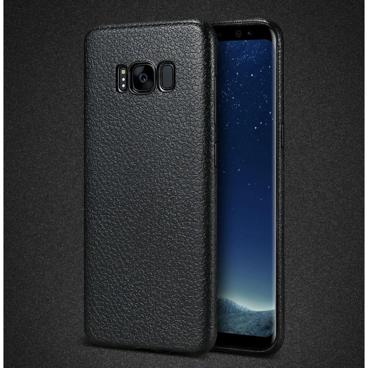 Ally SM Galaxy S8 Premium Soft with Leather TextureSilicone Case-(5775)