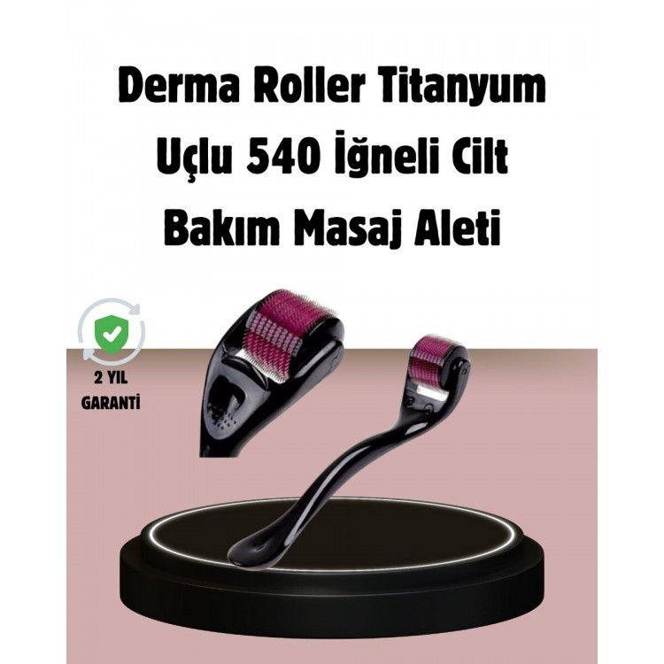 Dermaroller Titanium 540 Needle 1 mm Skin Rejuvenationand Anti Aging Effect