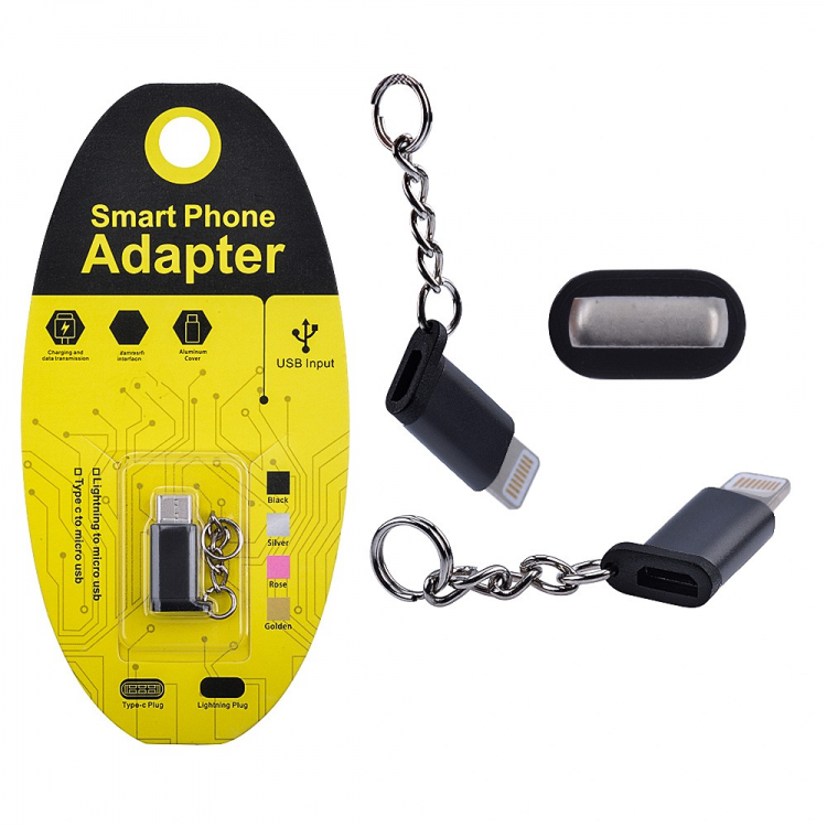 Ligting Converter Micro Usb Adapter Converter Converter HeadKey chain-(5775)