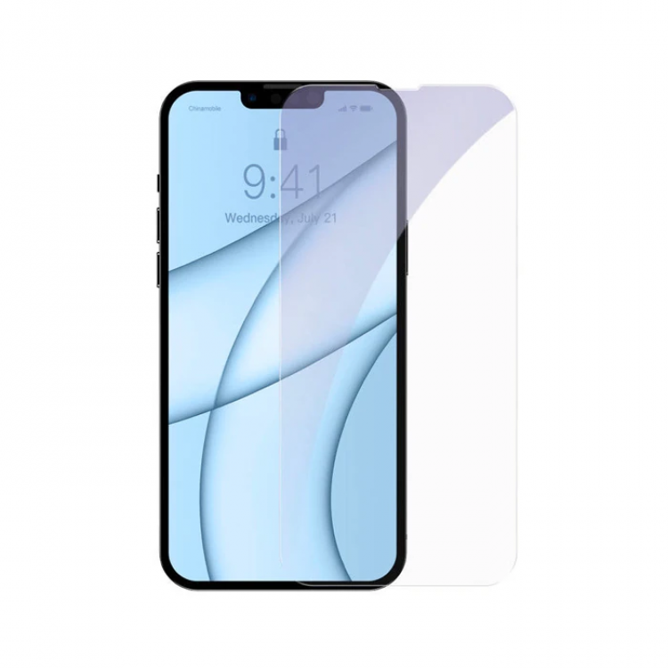 Baseus iPhone 13 Mini 0.3mm Eye ProtectionFull Glass Screen Protector 2 Piece Set-(5775)