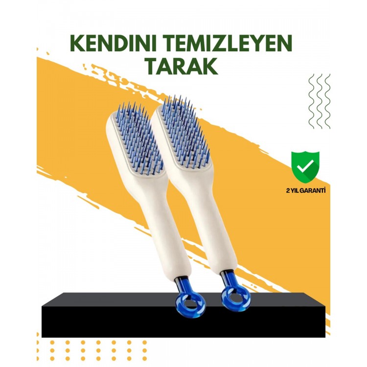 Otomatik Temizlemeli Saç Fırçası – Ergonomik Tasarım Masaj Etkili Elektriklenmeyi Önleyici