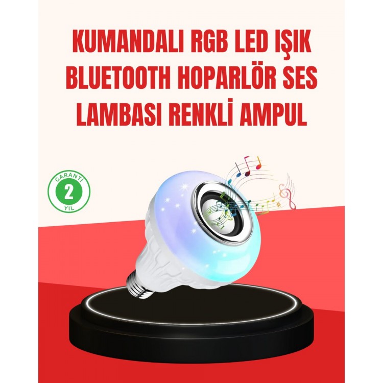 2.4GHz LED Bulb – E27 Compatible and Music PlayerIt's