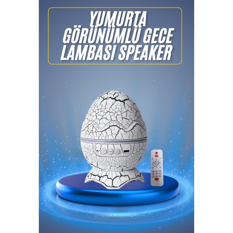 Bluetooth Speaker Dinosaur Egg Night Table Lamp Projector