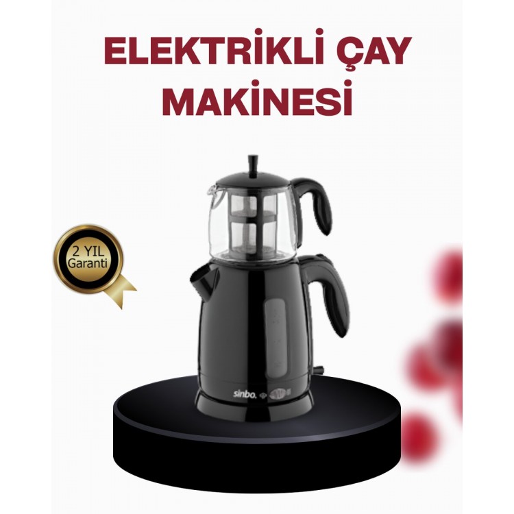20 Cups Capacity Electric Tea Maker with Glass Teapot