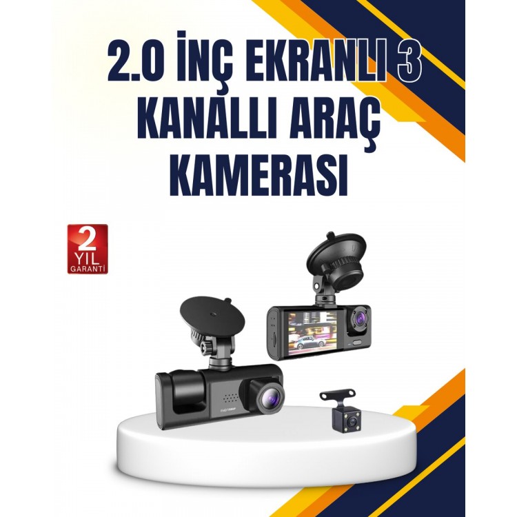 Araç İçi Kamera Seti | 170° Geniş Açı Hareket Algılama ve Park Koruma