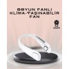 Giyilebilir Sessiz Fan | 224g Hafif Bladeless Güvenli Tasarım 5 Vitesli Soğutma USB Şarjlı Fan