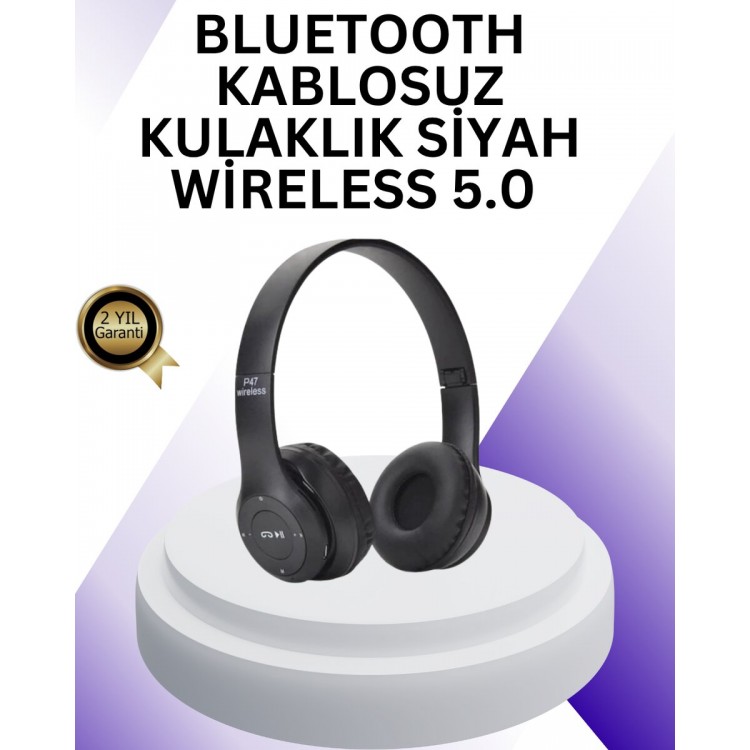 Bluetooth 5.0 Wireless On-Ear Headphones |Stereo Sound and Foldable Design