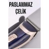 Kadın ve erkeklerin profesyonel kişisel bakım ihtiyaçlarına uygun olarak tasarlanan şarjlı saç ve sakal traş makinesi, üstün performansıyla dikkat çeker. Türkiye’deki kuaförlerin tercih ettiği bu model, hassas bileylenmiş çelik bıçakları sayesinde uzun yı
