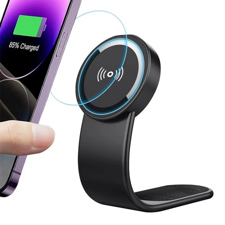 Ally WH-160 Vehicle Glove Box Foldable MagneticWireless Charging Phone Holder-(5775)