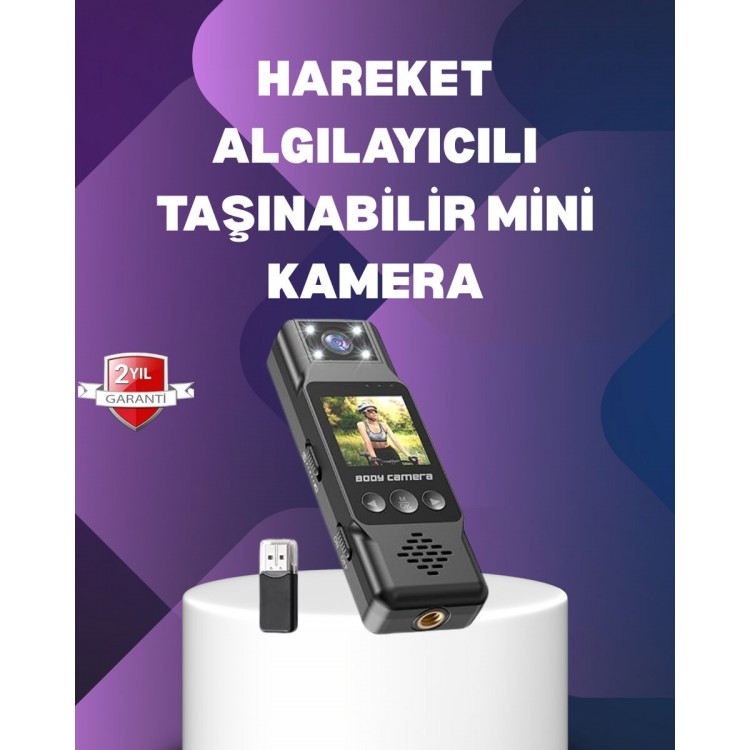 1080P Mini Camera with 180° Rotatable Lens