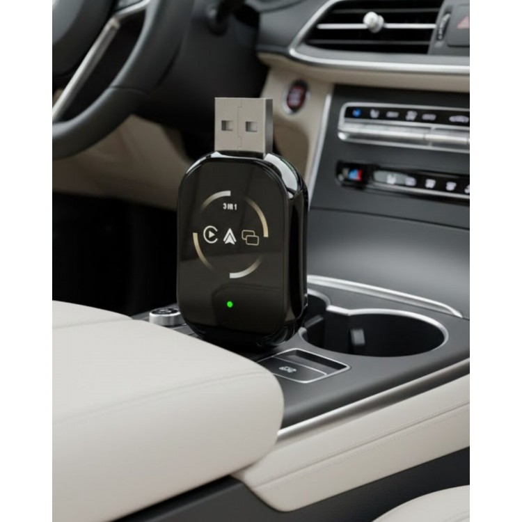 Kablosuz CarPlay Android Auto Dönüştürücü Kablo Derdi Olmadan Bağlantı