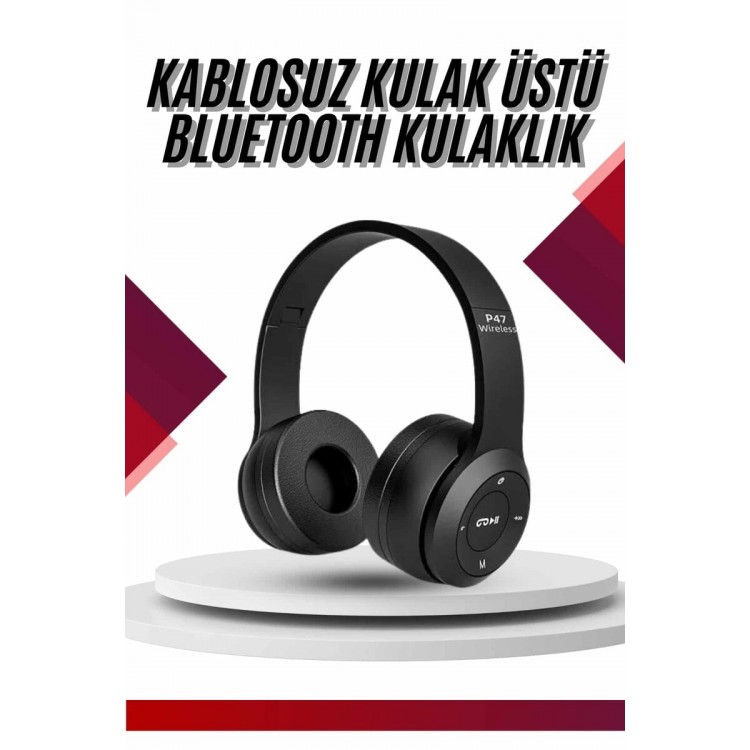 Bluetooth Wireless Headphone Black Wireless 5.0 Ear​​Degree Long Battery Life