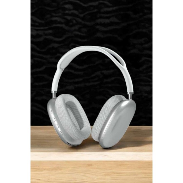 P9 Plus Wireless On-Ear Bluetooth Headset WhiteOn-Ear Wireless Headphones with Microphone