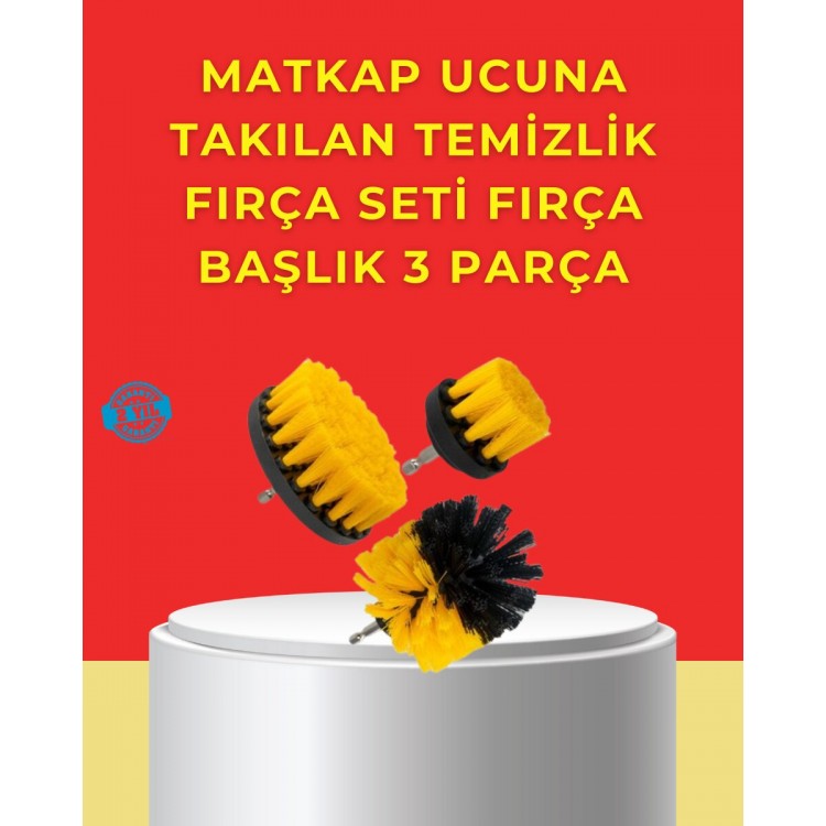 Matkap Ucu Temizlik Aparatı 3’lü Fırça Seti