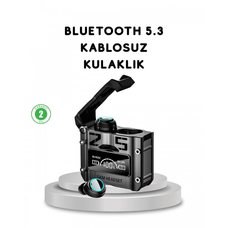 Wireless Bluetooth 5.3 Headset – Active NoiseUnblocking and Lag-Free Game Mode