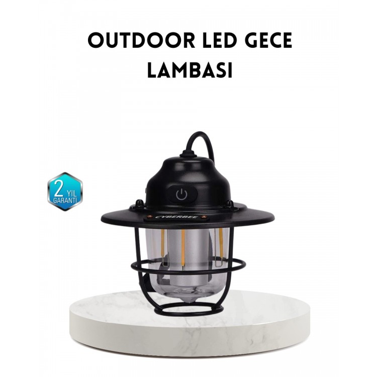 Outdoor Retro Kamp Işığı Uzun Ömürlü Pil Taşınabilir Suya Dayanıklı