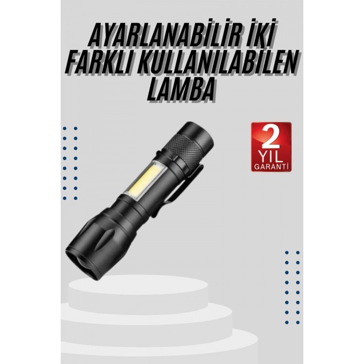Flashlight Long Range Usb Rechargeable Campinglamp