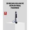 Kişisel bakımınızı her yerde kolayca yapmanızı sağlayan 3D Bıçaklı Burun ve Kulak Tıraş Makinesi, hassas bölgelerde güvenli kullanım için özel olarak tasarlandı.Paslanmaz çelik 3D kemerli bıçak sistemi, burun ve kulak içi gibi zor erişilen alanlarda tahri