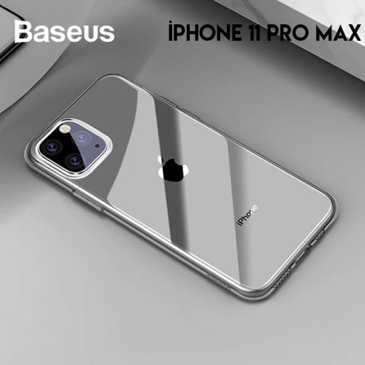 Baseus Simplicity Series iPhone 11 Pro Max 6.5 Case Transparent Gel Silicone Case-(5775)