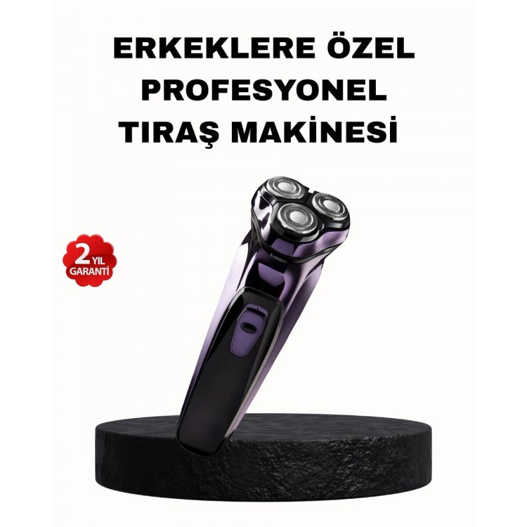 Şarjlı Saç ve Sakal Tıraş Makinesi Kablosuz Kompakt Tasarımlı