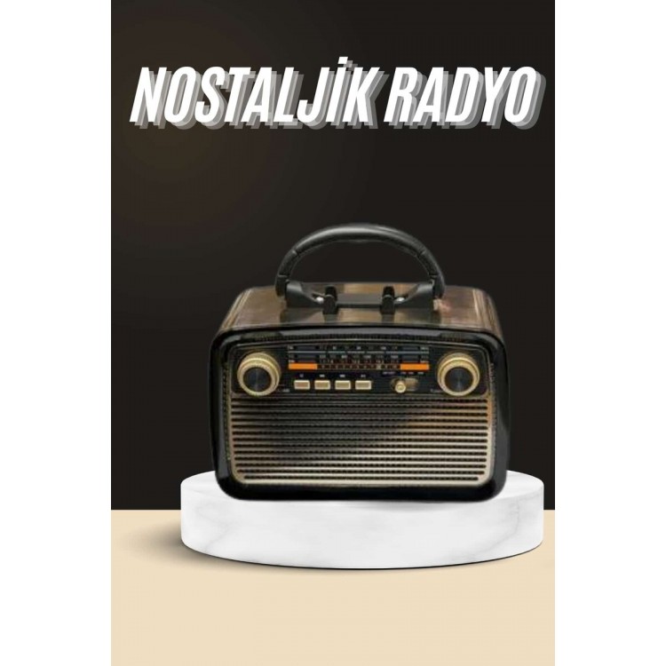 Nostalgic Radio Bluetooth Connected Music Box Wooden