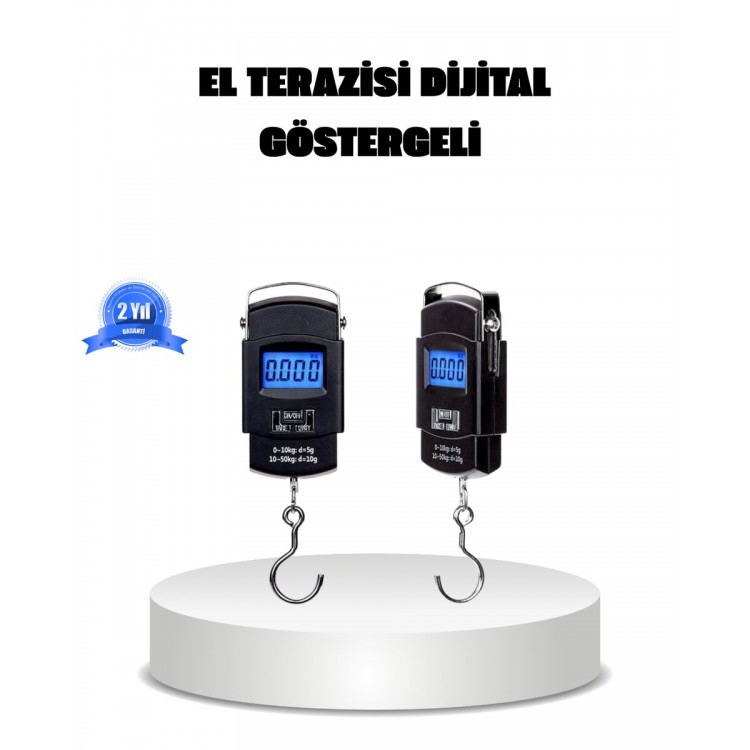 Dijital El Kantarı – 50 Kg Taşıma Kapasiteli Taşınabilir Hassas Tartı