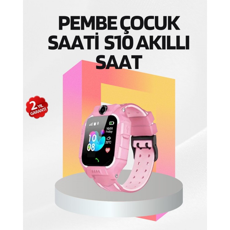S10 Children's Smart Watch Location History and AlarmFonksiyonlu