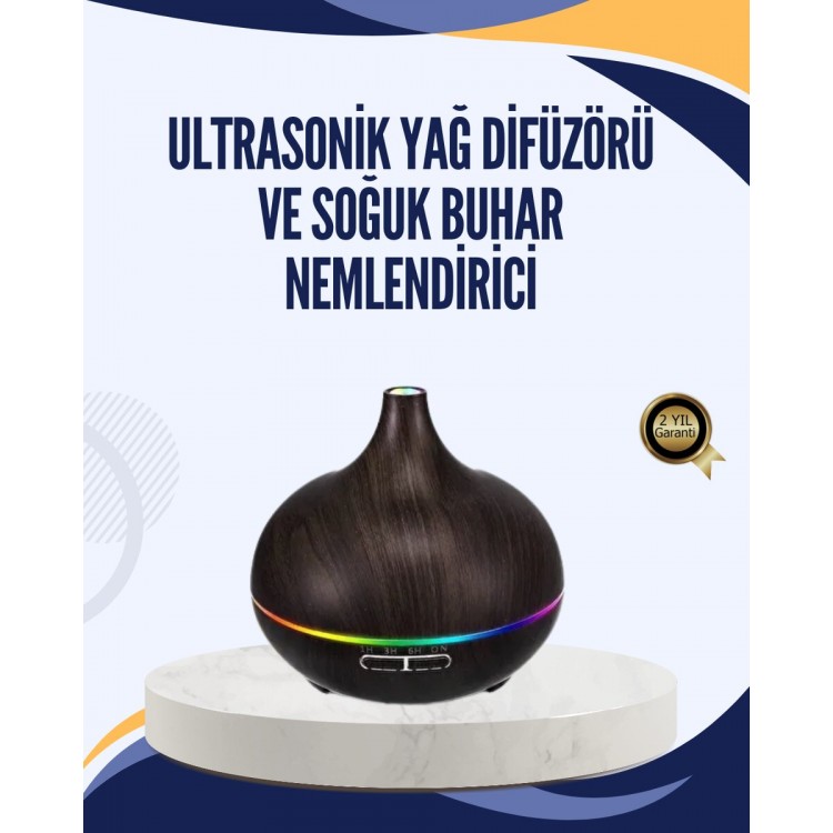 Quiet Working Cold Steam Humidifier with LED Light