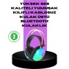 Bu kablosuz RGB aydınlatmalı kulaklık, oyun deneyiminizi profesyonel seviyeye taşımak için tasarlandı. Bluetooth 5.3 teknolojisiyle donatılmış kulaklık, 10 metreye kadar kesintisiz ve hızlı bağlantı sunar. En dikkat çeken özelliği ise yalnızca 30 ms'den d