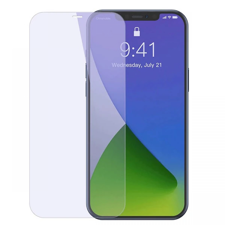 Baseus iPhone 12/12 PRO 6.1 0.3mm Antiblue Glass Screen Protector 2Pcs - (5775)