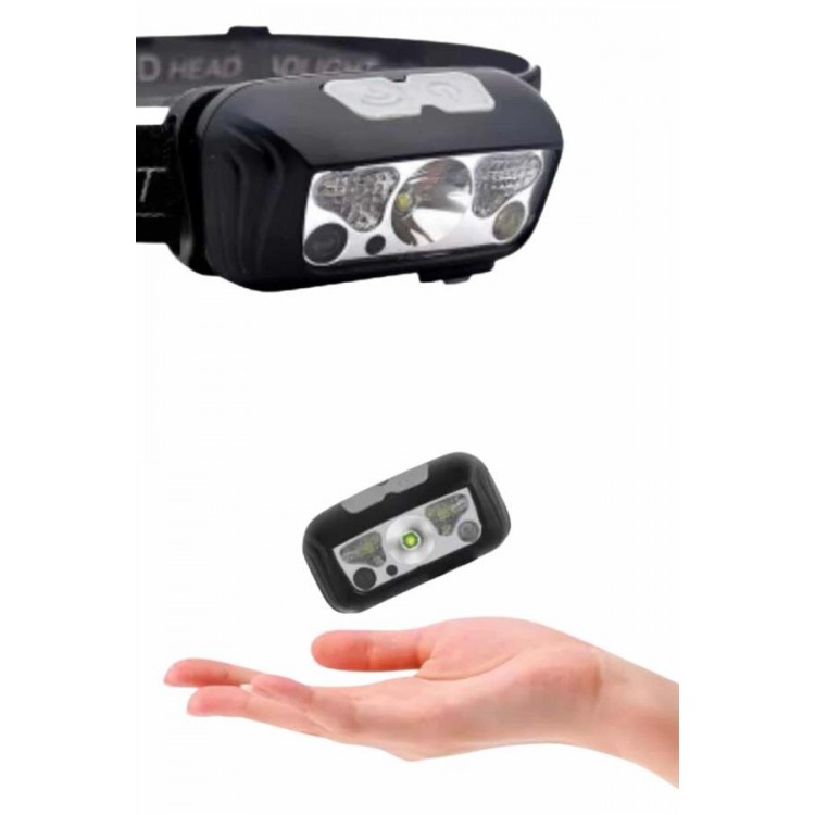 with sensor rechargeable Type-c Charging Light Head Lamp Camping Lamp
