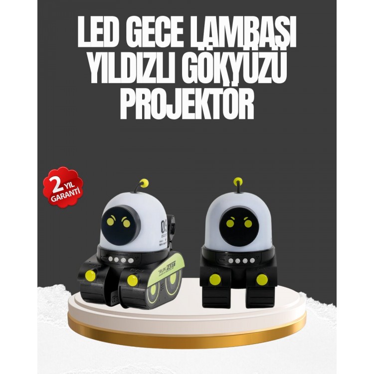 Children's Robot Projector with Music and Light for Your Room