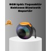 Yüksek ses kalitesi, güçlü bas ve etkileyici ışık efektleriyle bu taşınabilir Bluetooth hoparlör, müzik deneyiminizi her ortamda bir üst seviyeye taşır. Gelişmiş ses teknolojisi sayesinde 360° stereo surround ses sunar ve her yönden net, güçlü bir ses eld