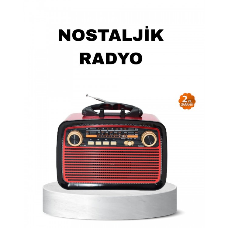 Bluetooth’lu LED Işıklı Nostaljik Müzik Kutusu – Ahşap Dokulu Vintage Tasarım ve Yüksek Ses Kalitesi
