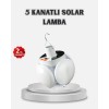 Solar Powered and USB Rechargeable LED Camping Lamp– Hanging Design with 5 Different Light Modes