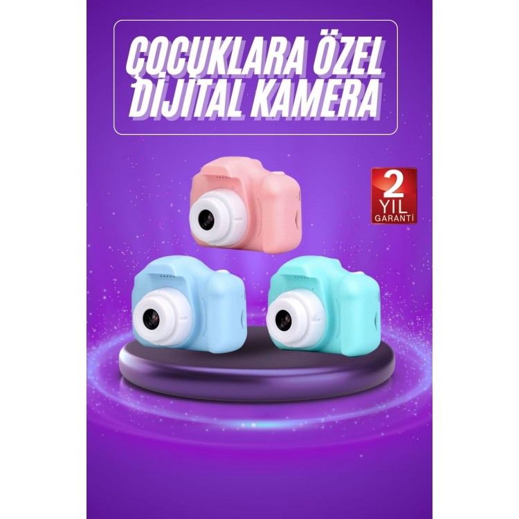 Digital Camera Kids Mini 1080p HD QualityRenkli