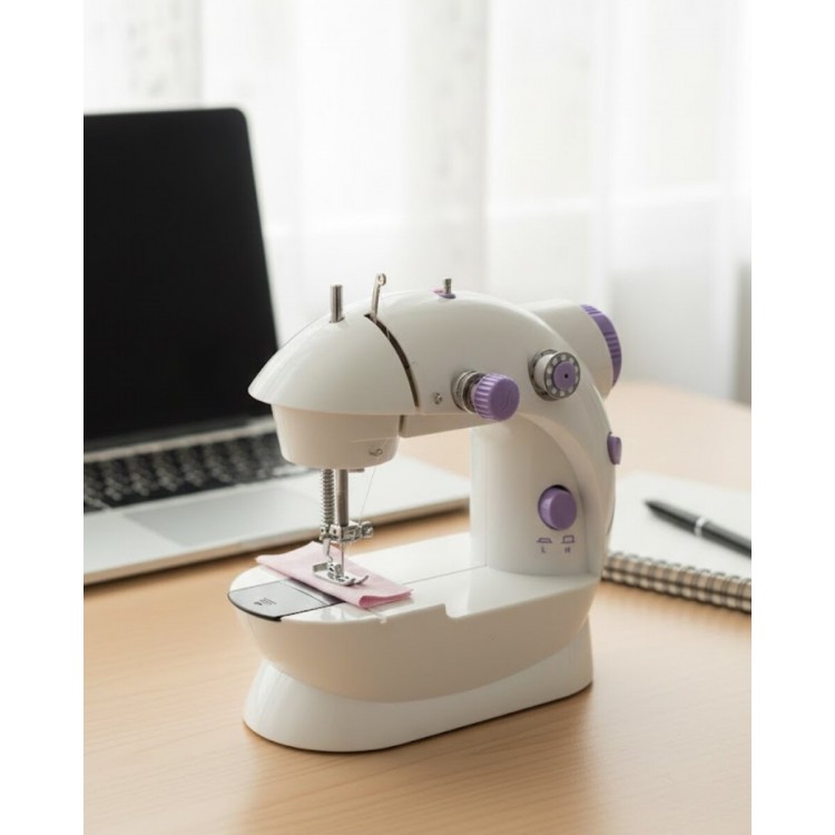 Ev Tipi Mini Dikiş Makinesi Ayarlanabilir Hız ve Işıklı